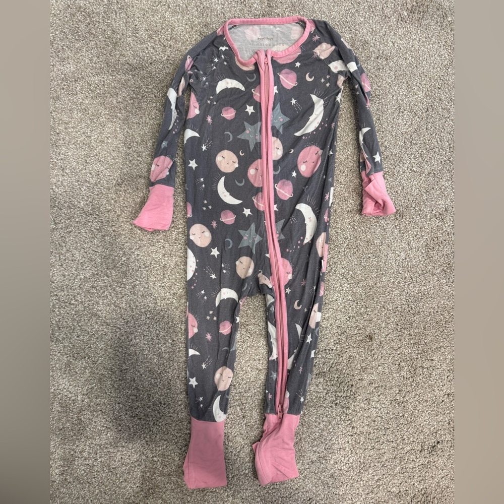 Little Sleepies Pink and Gray Kids Pajamas